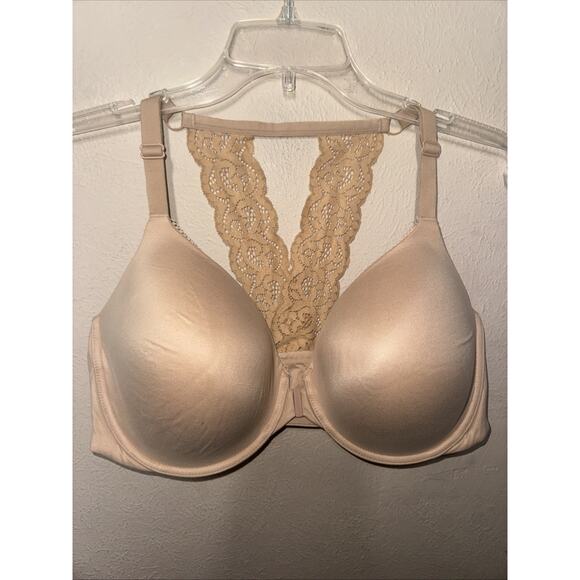 Victoria's Secret Other - Victoria's Secret beige 40DD Body By Victoria Racerback Sexy Tan Lace VS Nude